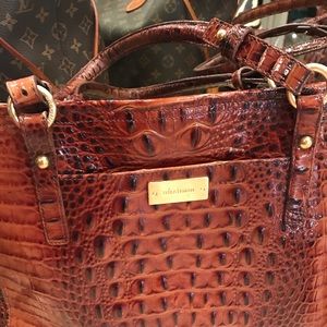 Brahmin bag croc leather